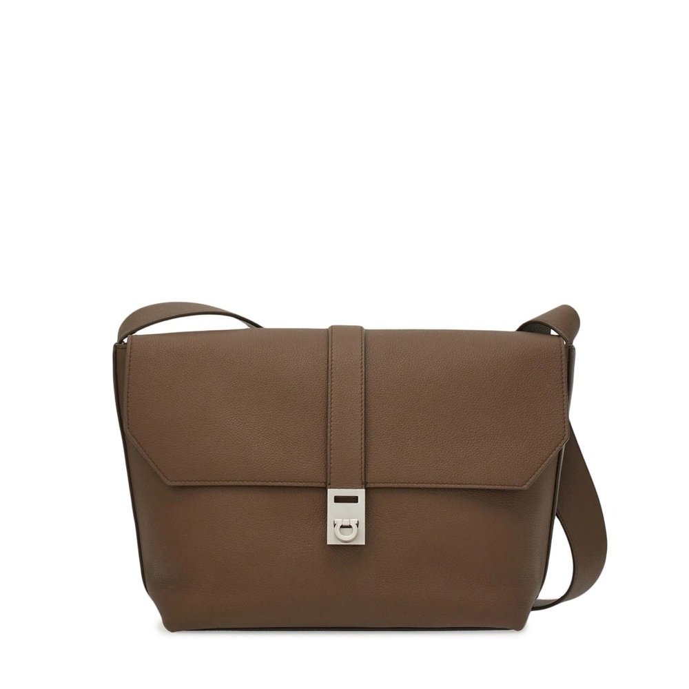 Ferragamo messenger Brown Leather Men's Bag